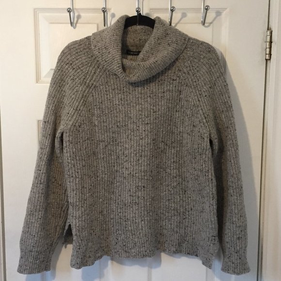 J. Crew Sweaters - J Crew Wool Grey Blend Turtleneck Sweater